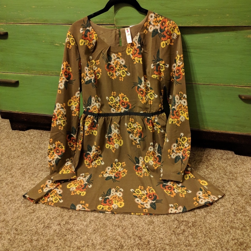 Beautiful Boho Floral Mini Dress